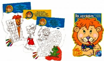 CARTE DE COLORAT CU EXERCITII DE LOGICA - SA INVATAM CU LEO - 62512 