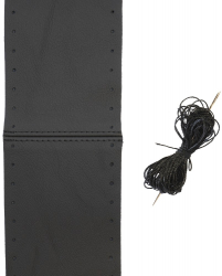 Husa volan cu snur din piele negru 36-39cm 