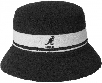 Palarie Kangol Bermuda Stripe Bucket Negru 