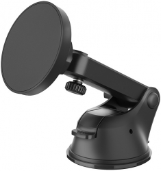 Suport magnetic auto pentru telefon cu brat telescopic incarcare wireless prindere cu ventuza 