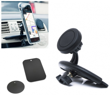 Suport magnetic de telefon/tableta pentru masina cu prindere in fanta CD