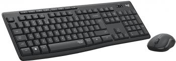 Kit wireless tastatura si mouse Logitech MK295 Silent US INTL layout Graphite 920-009800