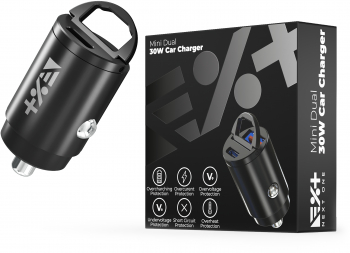 Adaptor de masina USB-C and USB-A NEXT ONE 30W