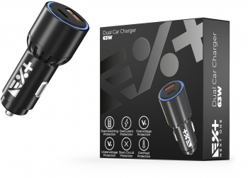 Incarcator de masina USB-C and USB-A NEXT ONE 63W