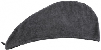 Prosop tip turban din microfibra tesatura moale 61x24 cm Gri MAX-BBL7949 