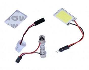 Accesoriu auto cu 18 LED-uri pentru plafonul autoturismului Alb 
