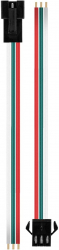 Cablu conector auto cu 3 fire 3 pini Mama - Tata 20 cm Multicolor 