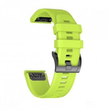 Curea compatibila cu Garmin Fenix 5 / 6 / 6 PRO 7 material silicon Verde lime 