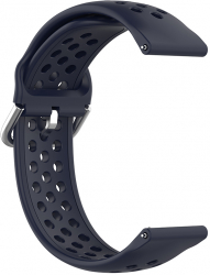 Curea din silicon compatibila cu Huawei Watch GT GT 2 GT 3 46 mm si Samsung Galaxy Watch 46 mm Galaxy Watch 3 Gear S3 Bleumarin 