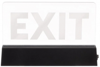 Decoratiune LED pentru interior EXIT 18x3x12cm Negru 