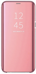 Husa book cover Clear View compatibila cu Samsung Galaxy S9 Plus Rose 