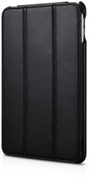 Husa Book Cover compatibila cu iPad Mini 5 Piele Naturala Design Vintage Folio Negru 