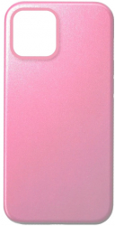 Husa compatibila cu iPhone 12 si iPhone 12 Pro material piele ecologica Premium Roz 