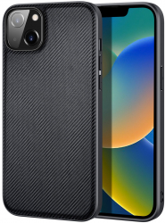 Husa compatibila cu Iphone 14 Pro Max bumper Carbon Design Negru 