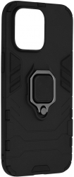 Husa compatibila cu iPhone 14 Pro Max bumper cu inel magnetic Black 