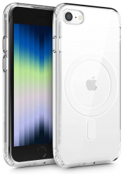Husa compatibila cu iPhone 7 / 8 / SE 2020 / SE 2022 material silicon Incarcare Magsafe Transparent 