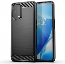 Husa compatibila cu Oppo A54 5G / Oppo A74 5G Carbon Design Black 
