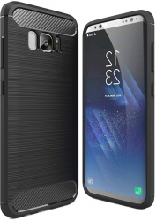 Husa compatibila cu Samsung Galaxy A23 4G si Galaxy A23 5G Design carbon Black 