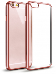 Husa compatibila Sony Xperia XA1 silicon flexibil cu margine colorata Roz 