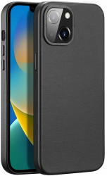 Husa de protectie compatibila cu iPhone 14 material Piele Ecologica Negru 