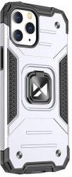 Husa de protectie pentru iPhone 13 cu inel popsocket magnetic Silver 