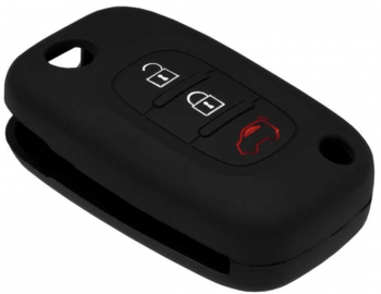 Husa pentru cheie auto compatibila cu Forfour 453 si Smart Fortwo material silicon high quality Black 