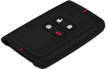 Husa pentru cheie auto compatibila cu Renault Zoe Koleos Kadjar material silicon high quality Black 