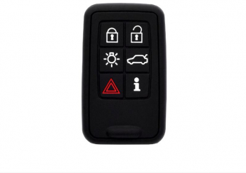 Husa pentru cheie auto compatibila cu Volvo material silicon high quality Black 