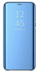 Husa tip Book cover Clear View compatibila cu Xiaomi Redmi 9T Xiaomi Redmi Note 9 4G Xiaomi Poco M3 Albastru 