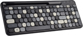 Kit format din tastatura multimedia si mouse wireless 2.4 GHz 1600 DPI mouse cu 3 butoane si scroll 10m Black 