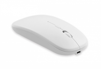 Mouse optic wireless ultra slim cu design ergonomic 2.4 GHz 10m 800/1600 DPI White