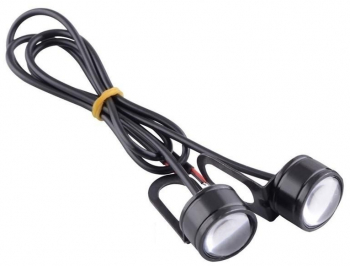 Set cu 2 lumini auto LED cu suport diametru 23 mm 12V - 9W Red