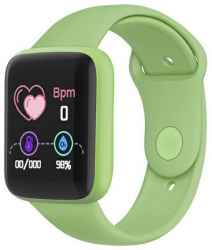Smart Watch cu monitorizare Puls si Pulsoximetru compatibil Android si IOS 1.3 inch Verde deschis 