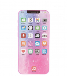 Smartphone de jucarie pentru copii cu sunete si lumini material plastic Roz 
