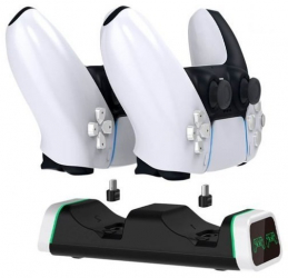 Statie dubla pentru incarcare controllere pentru PlayStation PS5 Multicolor gaming