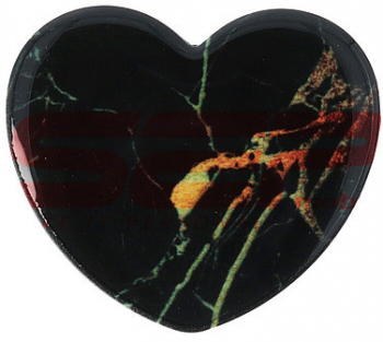 Suport compatibil cu telefon sau tableta popsocket in forma de inima Black 