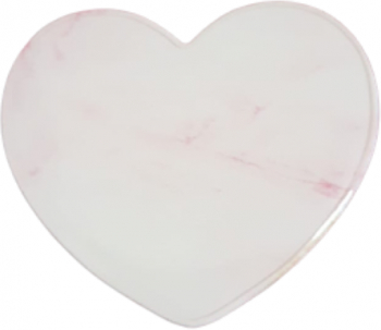 Suport compatibil cu telefon sau tableta popsocket in forma de inima White 