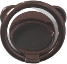 Suport metalic cu inel compatibil cu telefon sau tableta popsocket Ursulet Maro 