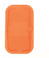 Suport tip covoras antialunecare din silicon pentru bordul masinii 11x 19 cm Orange 