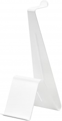 Suport tip stand metalic pentru telefon tableta casti sau alte deviceuri Alb 