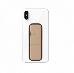 Suport universal cu hand grip si prindere tip adeziv pe spatele dispozitivului compatibil cu smartphoneuri si tablete Crem 