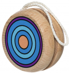 Yo-yo din lemn cu model Cercuri colorate Multicolor 