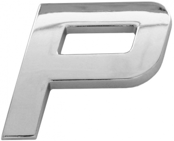 Ornament Auto 3D Litera P 26 MM Cromat 