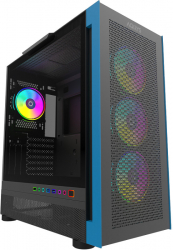 Carcasa AQIRYS Sargas ARGB Middle Tower ATX/mATX/mITX Tempered Glass Negru 