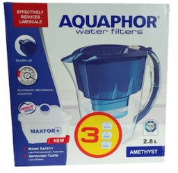 Cana filtranta Aquaphor Amethyst Albastru cu 3 cartuse B25 incluse 