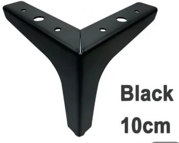 Picior mobilier Taylor negru mat 100 mm 