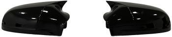 Set Capace Oglinzi Tip Batman Compatibile cu Opel Astra H 2010-2013 Culoare Negru Lucios 