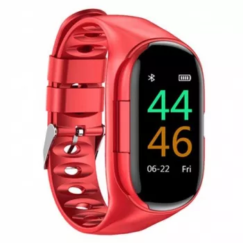 Bratara Smart Fitness cu Casti Bluetooth InEar Techstar® M1 Bluetooth 5.0 HD TFT Incarcare USB Greutate 3 
