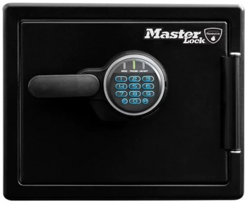 Seif MasterLock LFW082FTC certificat anti-incendiu antisoc impotriva inundatiilor electronic 3 bolturi negru 