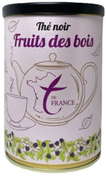 Ceai negru The Noir Fruits des Bois fructe de padure cutie metalica 90g - 50 portii 
